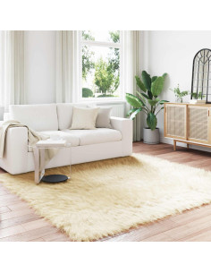 Tappeto Pecora Tafalla Crema 240 x 240 cm Poliestere