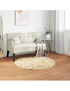 Tappeto Pecora Tafalla Crema Ø 80 cm Poliestere