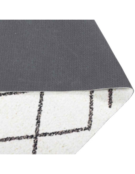 Tappeto da Cucina Bianco 300 x 60 cm Velluto