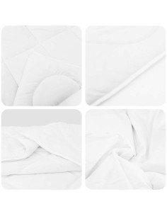 Set di Piumoni con cuscino 2 pcs Bianco Microfibra