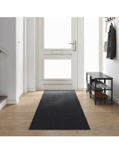 Runner in Moquette Antracite 80 x 400 cm Tessuto