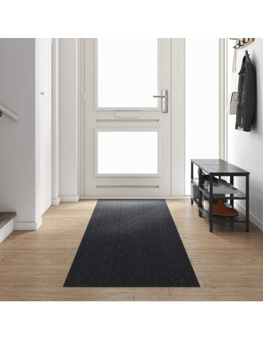 Runner in Moquette Antracite 80 x 400 cm Tessuto