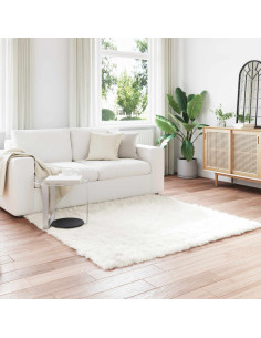 Tappeto Pecora Tafalla Bianco 120 x 120 cm Poliestere