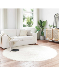 Tappeto Pecora Tafalla Bianco Ø 200 cm Poliestere