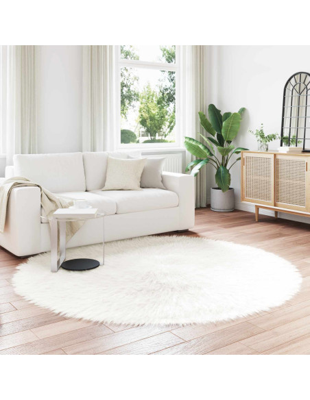 Tappeto Pecora Tafalla Bianco Ø 200 cm Poliestere