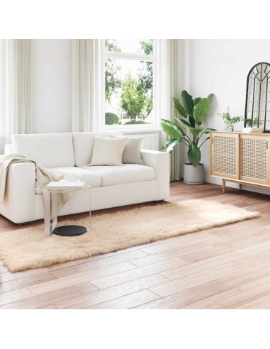 Tappeto Pecora Tafalla Beige 80 x 250 cm Poliestere