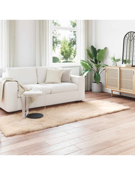 Tappeto Pecora Tafalla Beige 80 x 250 cm Poliestere