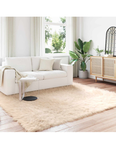 Tappeto Pecora Tafalla Beige 240 x 240 cm Poliestere