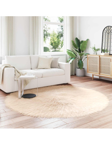 Tappeto Pecora Tafalla Beige Ø 160 cm Poliestere