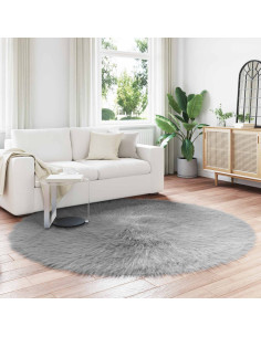 Tappeto Pecora Tafalla Grigio Ø 200 cm Poliestere