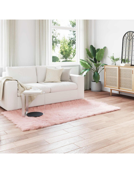 Tappeto Pecora Tafalla Rosa 100 x 200 cm Poliestere