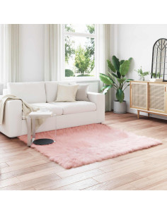 Tappeto Pecora Tafalla Rosa 160 x 160 cm Poliestere