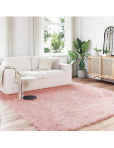 Tappeto Pecora Tafalla Rosa 200 x 200 cm Poliestere