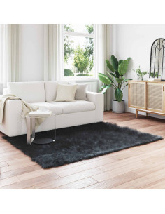 Tappeto Pecora Tafalla Nero 160 x 230 cm Poliestere