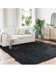 Tappeto Pecora Tafalla Nero 240 x 240 cm Poliestere