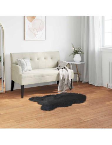 Tappeto Pecora Tafalla Nero 50 x 80 cm Poliestere
