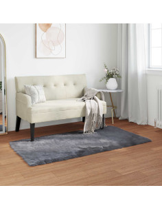 Tappeto Pecora Tafalla Antracite 80 x 150 cm Poliestere