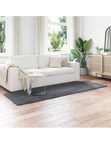 Tappeto Pecora Tafalla Antracite 80 x 250 cm Poliestere