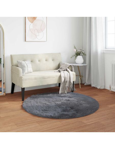 Tappeto Pecora Tafalla Antracite Ø 120 cm Poliestere