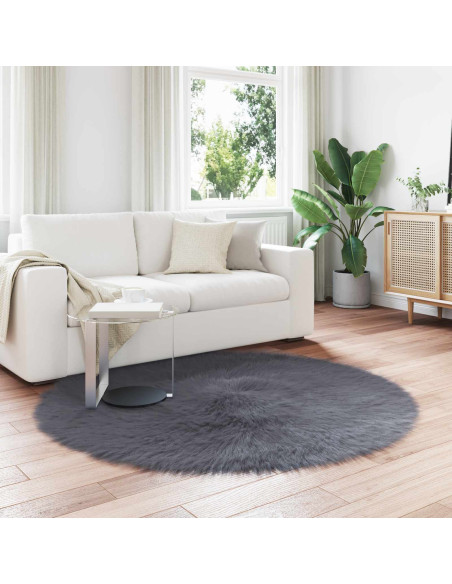 Tappeto Pecora Tafalla Antracite Ø 160 cm Poliestere