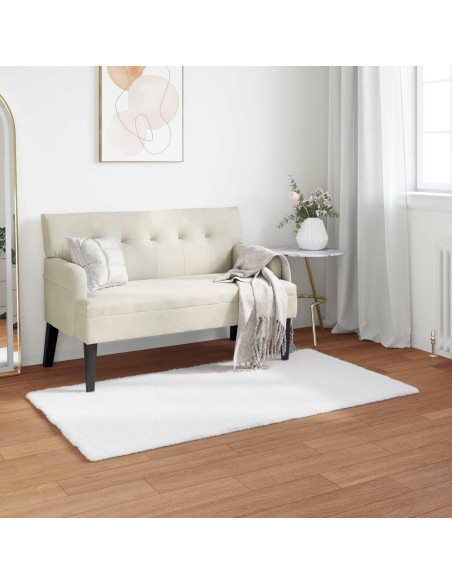 Tappeto in Pelliccia Sintetica di Coniglio Olite Bianco