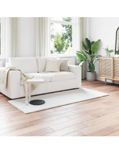 Tappeto in Pelliccia Sintetica di Coniglio Olite Bianco