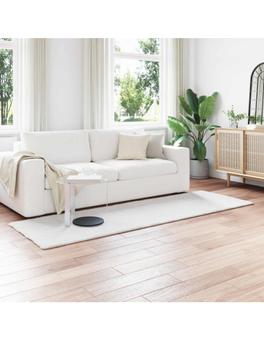 Tappeto in Pelliccia Sintetica di Coniglio Olite Bianco