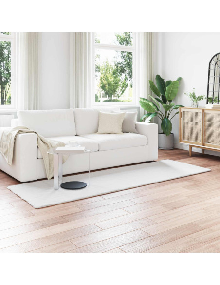 Tappeto in Pelliccia Sintetica di Coniglio Olite Bianco