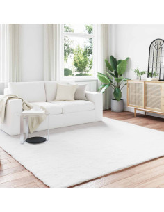 Tappeto in Pelliccia Sintetica di Coniglio Olite Bianco