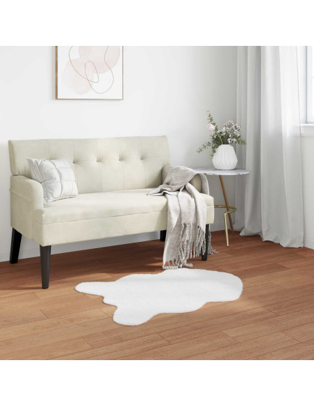 Tappeto in Pelliccia Sintetica di Coniglio Olite Bianco