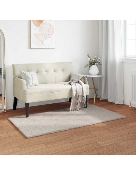 Tappeto in Pelliccia Sintetica di Coniglio Olite Beige