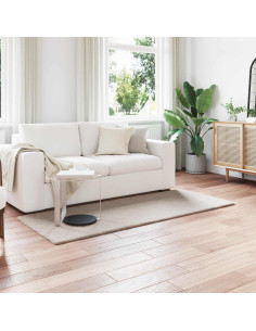 Tappeto in Pelliccia Sintetica di Coniglio Olite Beige