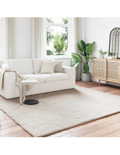 Tappeto in Pelliccia Sintetica di Coniglio Olite Beige