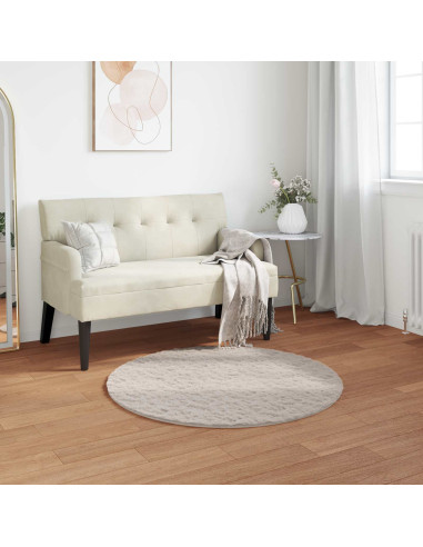 Tappeto in Pelliccia Sintetica di Coniglio Olite Beige Ø 80 cm