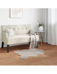 Tappeto in Pelliccia Sintetica di Coniglio Olite Beige