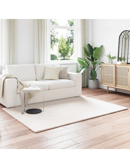 Tappeto in Pelliccia Sintetica di Coniglio Olite Crema