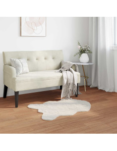 Tappeto in Pelliccia Sintetica di Coniglio Olite Crema