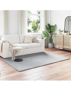 Tappeto in Pelliccia Sintetica di Coniglio Olite Grigio