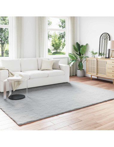 Tappeto in Pelliccia Sintetica di Coniglio Olite Grigio