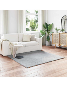 Tappeto in Pelliccia Sintetica di Coniglio Olite Grigio