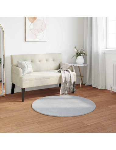 Tappeto in Pelliccia Sintetica di Coniglio Olite Grigio Ø 80 cm