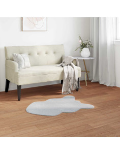 Tappeto in Pelliccia Sintetica di Coniglio Olite Grigio