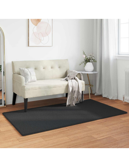 Tappeto in Pelliccia Sintetica di Coniglio Olite Nero