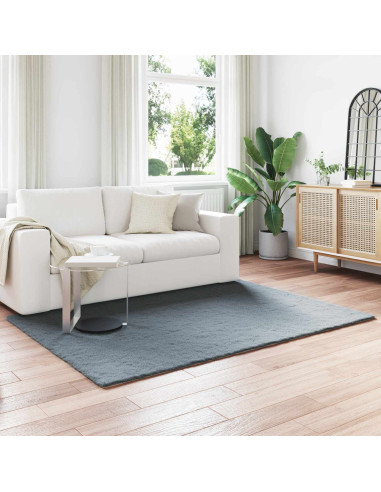 Tappeto in Pelliccia Sintetica di Coniglio Olite Antracite