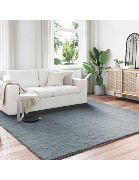 Tappeto in Pelliccia Sintetica di Coniglio Olite Antracite