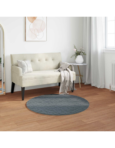 Tappeto in Pelliccia Sintetica di Coniglio Olite Antracite