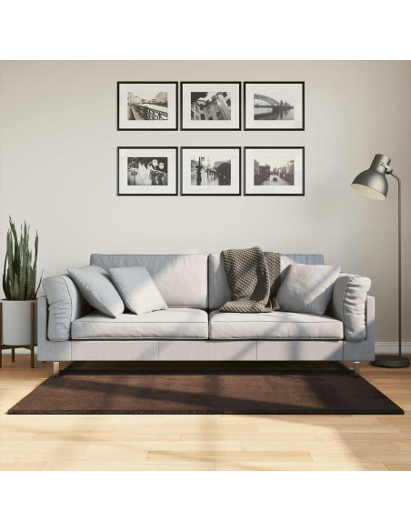 Tappeti per area HUARTE Marrone 150 x 80 cm Poliestere