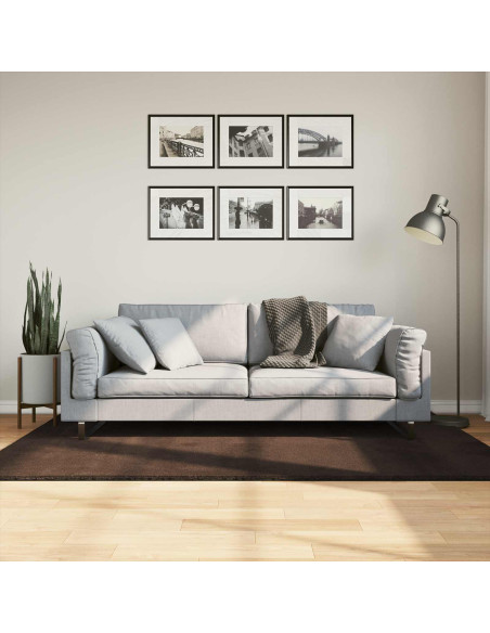 Tappeti per area HUARTE Marrone 170 x 120 cm Poliestere