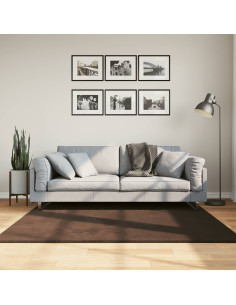 Tappeti per area Quadrato HUARTE Marrone 160 x 160 cm