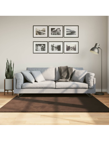 Tappeti per area Quadrato HUARTE Marrone 160 x 160 cm